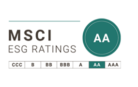 Received a grade of ‘AA’ in the MSCI ESG Ratings
